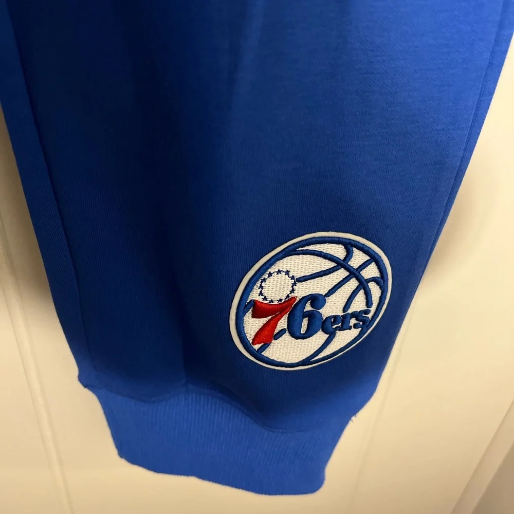 Men's Pro Standard Royal Philadelphia 76ers Chenille Team Jogger Pants! - Picture 3 of 14